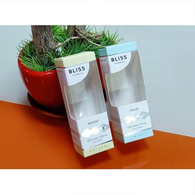 China Custom Wholesale Recyclable Cosmetic Window Box Display CBD Lip Balm Box Packaging Paper for sale