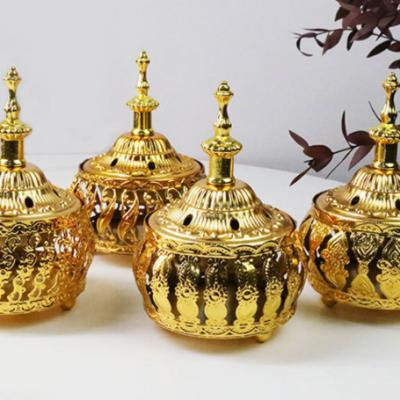 China New Arabic Chinese Incense Censer Plated Home Decoration Decoration Gold Censer for sale