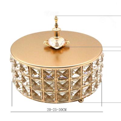 China European Style Heatable Wholesale Metal Crafts High-Grade Gift Box Earrings Ring Gift Box Jewelry Glass Storage Box for sale