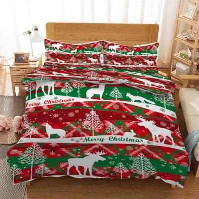 China Popular foreign trade modern manufacturers home textile direct digital printed Christmas sets for sale