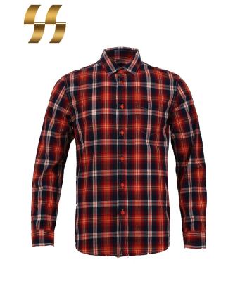 China High quality anti-pilling long sleeve plaid shirt shirt manufacturer for sale