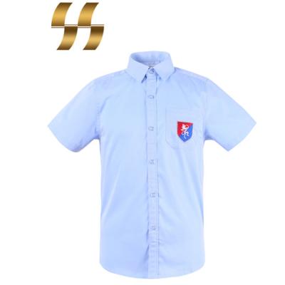 China Cheap high quality cotton twill solid color twill design school kids formal casual sports school uniforms for sale