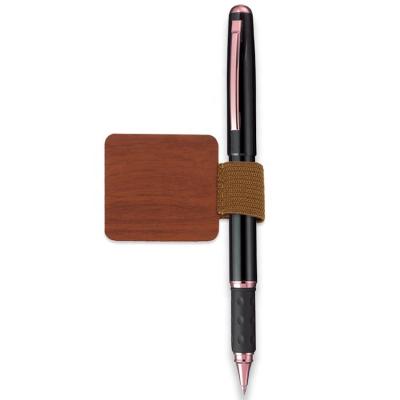 China New Design Notebook Calendar PU Leather Pen Holder Rubber Band Pen Holder Sticker Pencil Loop Vintage PU Leather Pen Holder for sale