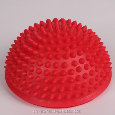 China Eco-Friendly PVC Fitness Half Pod Spike Balance Pod Soft Massage Ball for sale