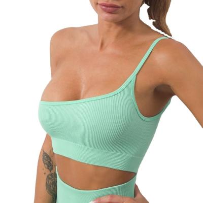 China Breathable Apparel Sports Bra And Leggings Sexy Gym Fitness Breathable Seamless Wear Yoga Set for sale