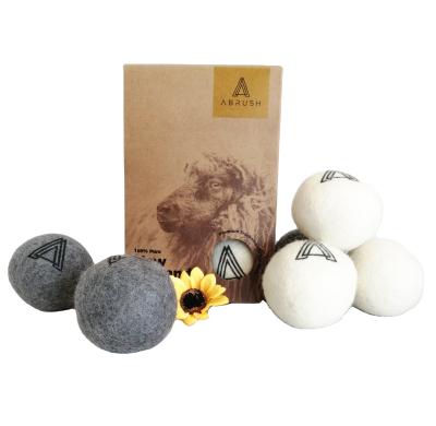 China Cleaning Set Of Six 100% Handmade, Natural & Unscented Drier Balls 6pk XL 7.5cm 48g Eco-Friendly Wool for sale