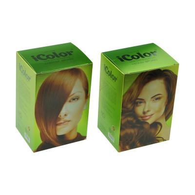 China Recycled Materials Hair Cream Box Packaging For Hair Dye Shampoo for sale