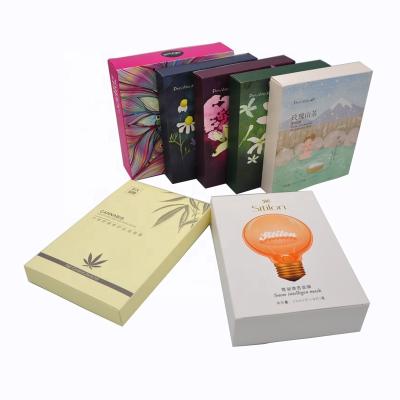 China Recyclable Hot Sale Custom Printing Facial Mask Paper Package Face Mask Box for sale