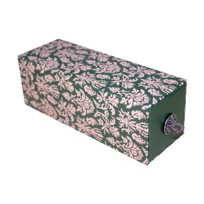 China Recycled Materials Custom Dark Green Drawer Box Used For Incense for sale