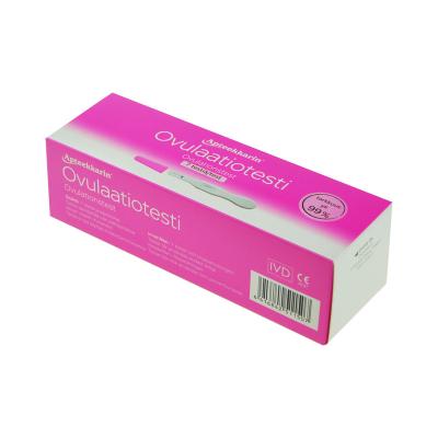 China Recycled Materials Printed Quick Reagent Paper Packaging Box With Custom Design for sale