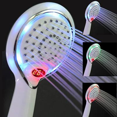 China MARCAROL Amazone 3 Color LED Digital Display Modern Shower Head Temperature for sale