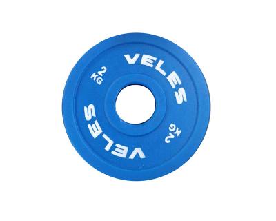 China Universal Commercial PU Urethane Weightlifting Use Gym Fitness Bumper Plate Plates Urethane Weight Plates 0.5kg 1kg 1.5kg 2.0kg 2.5kg for sale