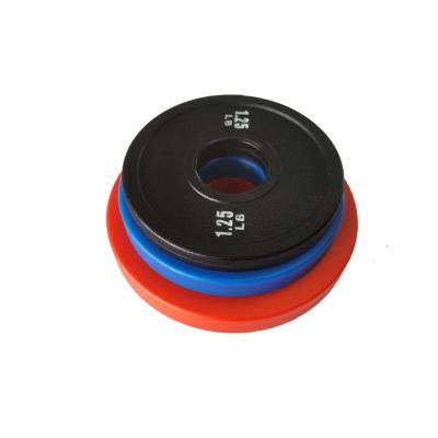 China Polyurethane Unified Weight Universal Buffer Solution Bumper Plates Colored System CPU Plates 1.25LB 2.5LB 5LB for sale