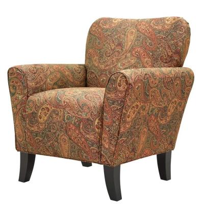 China Urban Design Tufted Fabrics Attractive Wide Armchair Lounge Chair for sale