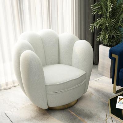 China Leisure Modular Modern Lightweight Luxury Lotus Shaped Chair for sale