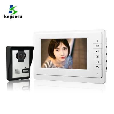 China Keysecu 7 Inch TFT Color Video Intercom Door Phone China K-V70FL for sale