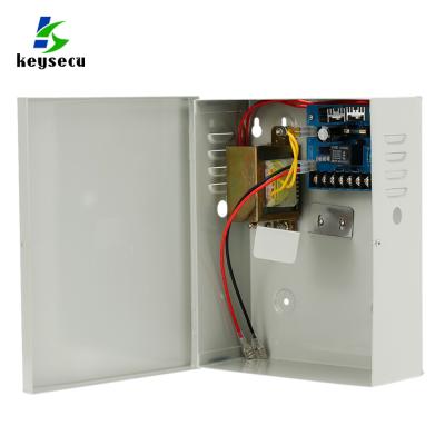 China Keysecu Steel Stable Performance Switch Mode DC12V/3A Access Control Power Supply Box for sale