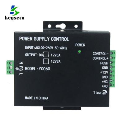 China Steel DC 12V 3A 5A AC Adapter 100~260V Mini Access Control Power Supply for sale