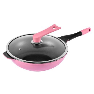 China Cookware Kitchen Electric Wok Cooker Chinese Gas Cooker Non Frying Stick Commercial Wok for sale