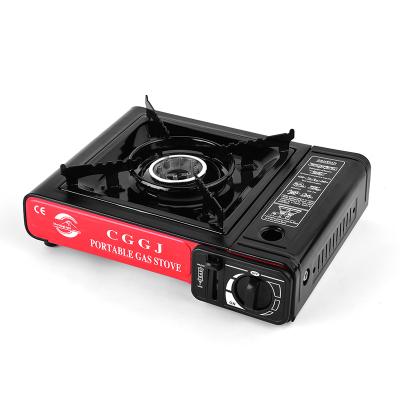 China RV Camping Safety Portable Lightweight Butane Gas Stove With Plastic Box for sale