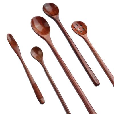 China Sustainable Competitive price Wooden Utensils from natural wooden packaging customized wooden utensils sets contain fork, ladles, spoon for sale