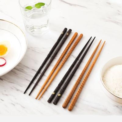 China Sustainable Custom Chopstick Set Golden and Pink Flower Pattern Couple Chinese Japanese Sushi Chopsticks for sale