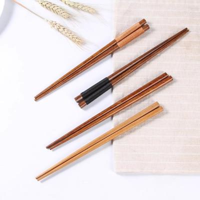 China Sustainable Chopsticks For Restaurants Wire Wound Wooden Chopsticks Gift Reusable Natural Wood Spoons for sale