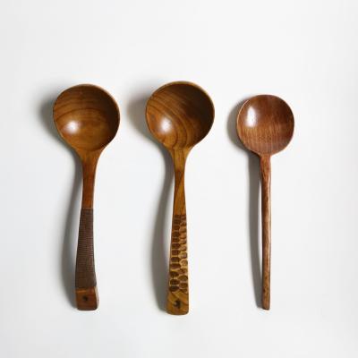 China Sustainable Wholesale hot selling custom eco-friendly kitchen tools wood scoops wooden spoon for sale