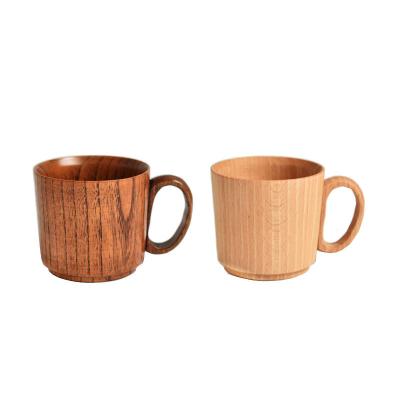 China Sustainable Fancy Bulk Arabic Vintage Reusable Wood Handmade Custom Hotel Home Natural Wooden Coffee Sake Mug Milk Tea Cup for sale