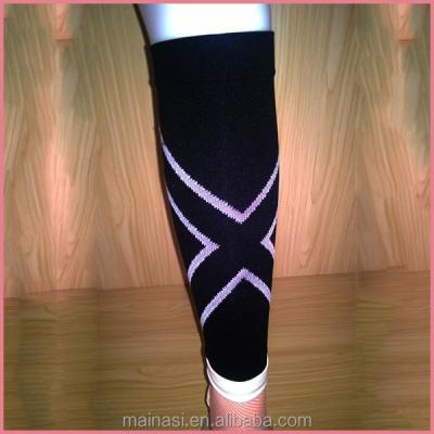 China Antibacterial Elastic Lycra Leg Compression Sleeves For Jogging for sale