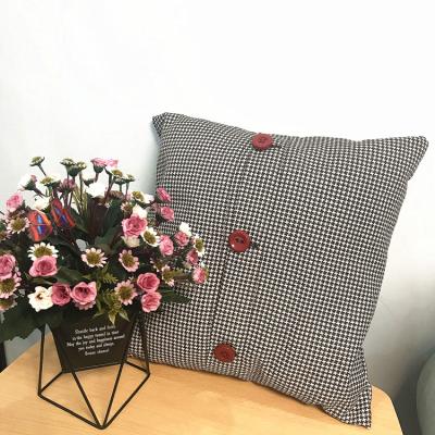 China Retro Style Red Buttons Design Cushion Comfortable Seat Covers Decorative / Pillow for sale