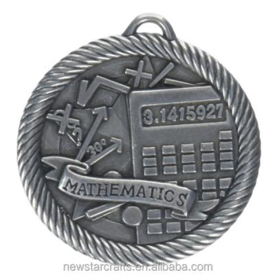 China Wholesale Antique Silver Europe Math Competition Souvenir Sport Alloy Medal for sale