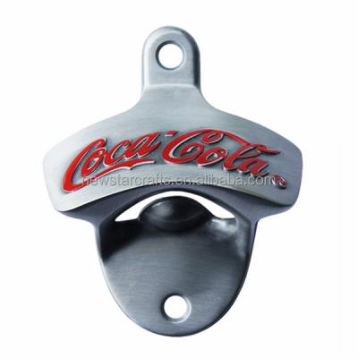 China Cheap Bulk Purchase Custom Stainless Steel Wall Mount Beer Viable Bottle Opener Custom Bottle Openers With Screw for sale