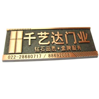 China Europe name plate engraving and cutting machine make custom logo door name plate for sale