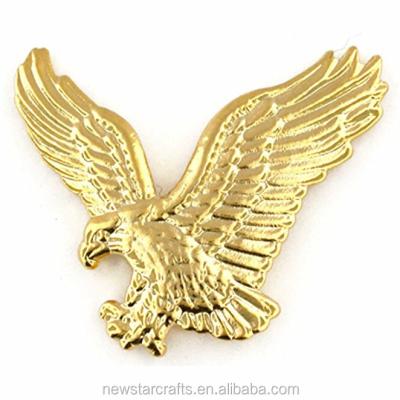 China High Quality Custom Made 3D Gold Eagle Lapel Pins from Europe for sale