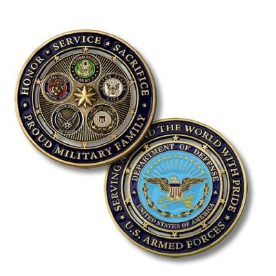 China God Challenge Coin America High Quality Metal Custom Armor for sale