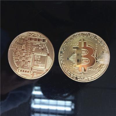 China Hot Sale Collectible Bitcoin Gold Plated Challenge Bitcoin Coin For Collection for sale