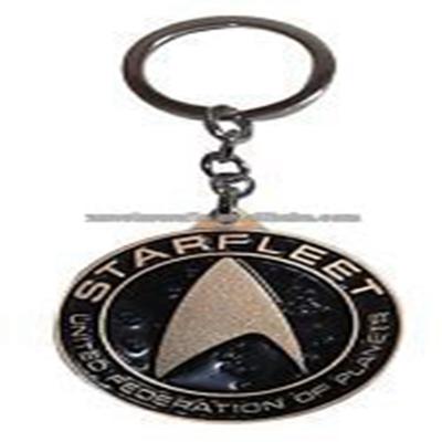 China Metal Star Trek Starfleet United Federation of Planets Logo Seal Metal Keychain for sale