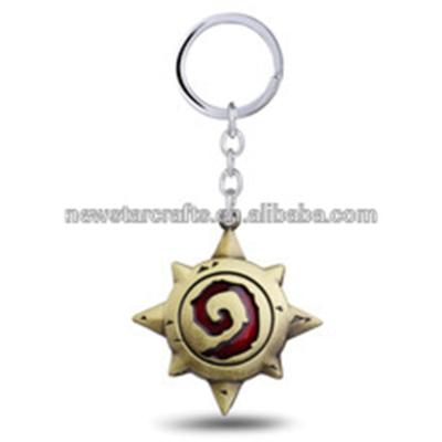 China Metal Julie Game Series Wow World of Warcraft Hearthstone Hero Metal Key Chain For Fans Cool Keychain for sale