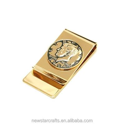 China China Wholesale Gold Coin Empty Replica Design Silver Clip for sale