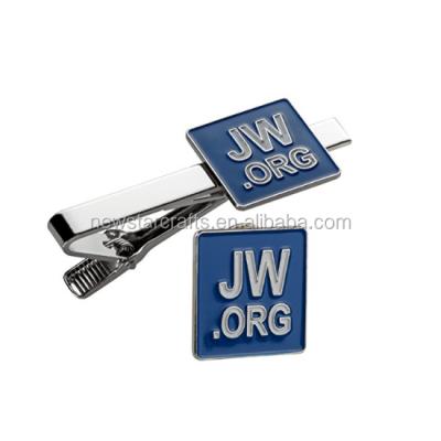 China Custom jw org shape link clip and custom cufflink gift for sale