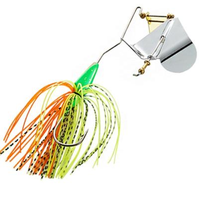 China Metal Fishing Lures Buzzbait Spinnerbait Lure 10g/14g Topwater Spinnerbait Counter Blades Spinner Baits For Bass Pike Fishing for sale