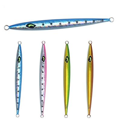 China Wandering Life Sinking 130g 150g 180g Lead Glow Speed ​​Jig Lure Saltwater Falling Metal For Lure Slow Baits Metal Jig Fishing Lure for sale