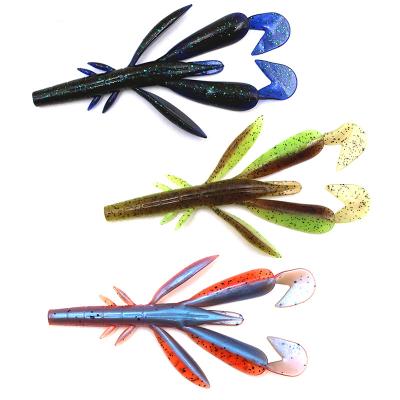 China High Quality Silicone 2g/70mm 9g/115mm Shrimp Oily Soft Baits Fishing Lures Wobblers Crankbaits For Carp Fishing Lures Artificial Baits Worm Soft Lures for sale