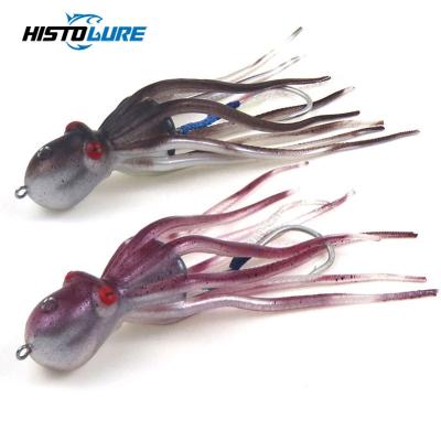 China Silicone Soft and Lead Octopus Lure 110g 150g 200g Luminous/UV Jigging Fishing Lures with Help Hooks Slow Jigging Sea Fishing or Slow Casting for sale