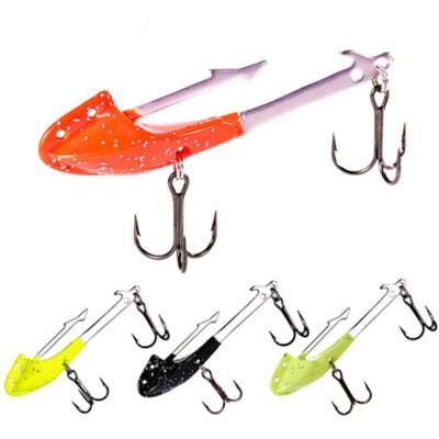 China Lead Lures 14g 25g Metal VIB Vibration Jig Head With Barbed Hook For Soft Artificial Bait Jig Lead Hook for sale