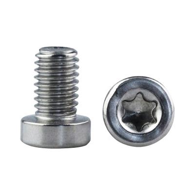 China Chinese Custom Screw Round Stainless Steel Chrome Plated Torx Flat Head Screws Manufacturer for sale