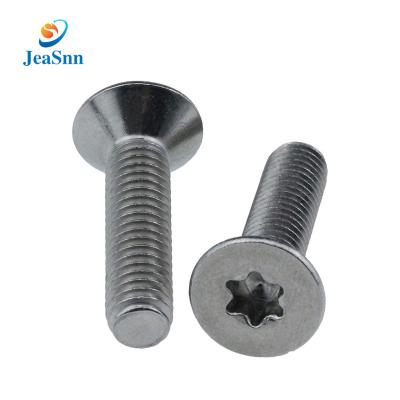 China Pan Customized high-strength precision nickel-plated carbon steel flat head torx screws for sale