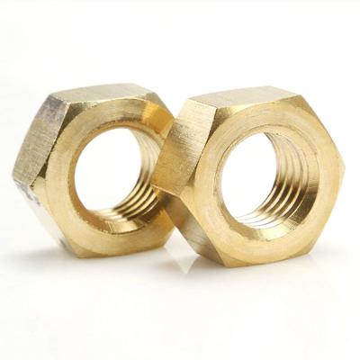 China Health Care Factory Wholesale M2 M3 M4 M5 M6 M8 M10 M12 Metric Hex Nut Metal Hex Metal Machine Brass Threaded Nuts for sale