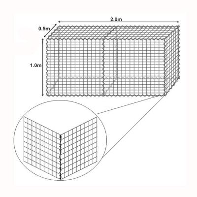 China Gabion 4mm 300x30x30 Lowea Galvanized Stone Gabion Garden Planter Gabion Baskets Prices South Africa for sale